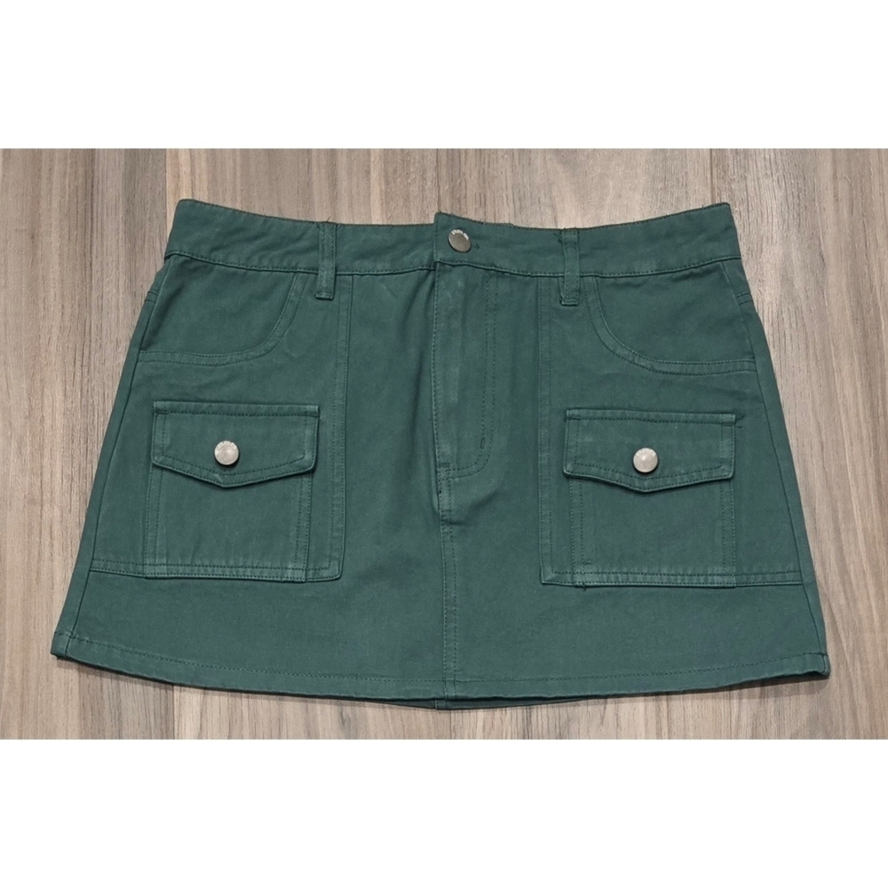 RSQ Green Cotton Skirt Size Medium